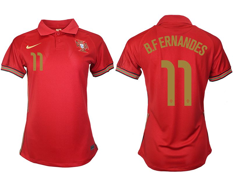 Women 2021-2022 Club Portuga home aaa version red #11 Soccer Jerseys